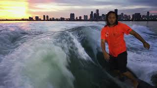 Wakesurf Sunset Session in Miami