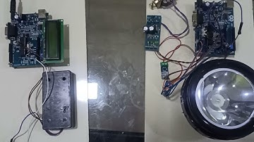 Li Fi based Sensor Data Communication between Two Arduino using LCD