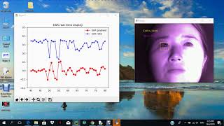 Real-time eye blink and eye aspect ratio display