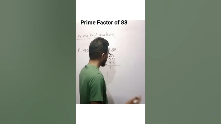 Prime factor of 88 #shorts #maths #mathsshorts #mathsbyshoebsir