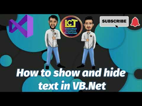 How to show and hide text in VB Net