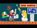 Luigi takes marios broken leg to dr peach  game animation