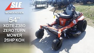 Husqvarna XCITE Z380 26HP Kohler Zero Turn Mower-0740 - YouTube