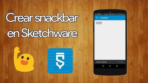 Sketchware #14 - Mostrar snackbar en Sketchware (HD)