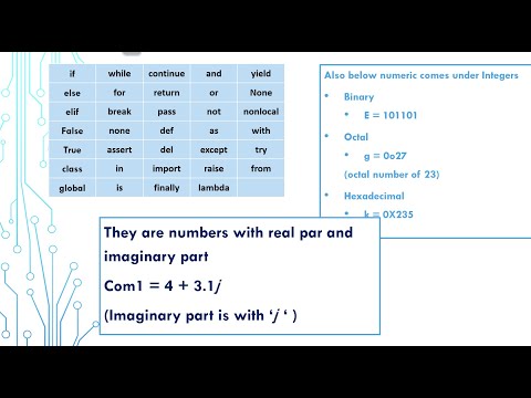 Keywords and Numerical Literals in Python Programming