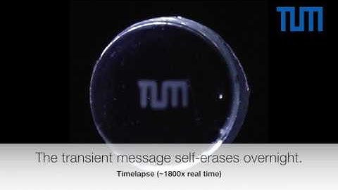 Self-Erasing Ink developed at the TU Munich