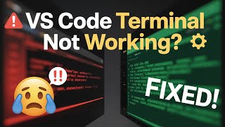 VS Code Terminal Not Working Step-by-Step Fix and Setup Guide!