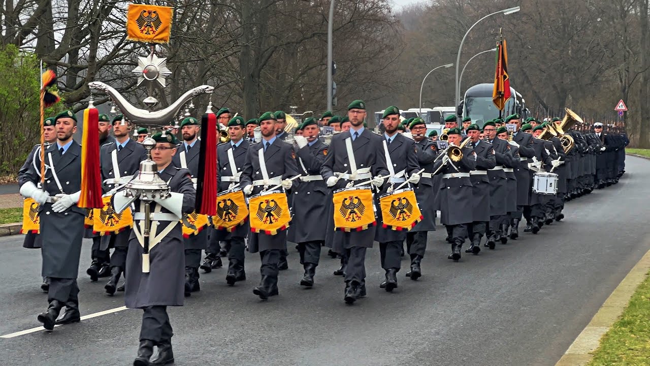 Yorckscher Marsch/Preußens Gloria: Wachbataillon BMVg/Stabsmusikkorps Bundeswehr Bellevue 21.03.2023