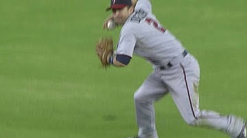 Dozier makes diving stop, throws for an out