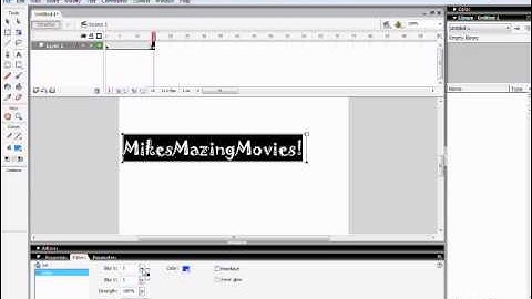 Flash  Tutorial : How To Make Animated Glowing Text