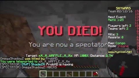 Hackers in Hypixel Again