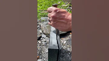 Listen To The Sound Of Steel On Steel Hand Splitting Slate Stone On Historic Quarry Asmr Shorts 