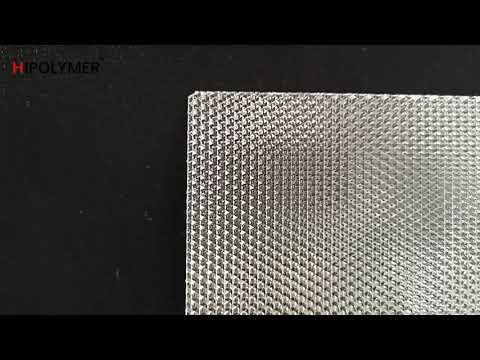 HiPolymer Anti glare diffuser, prism diffuser, PS, PMMA, PC, Glaxiglass