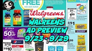 Walgreens Ad Preview 9/23 - 9/29