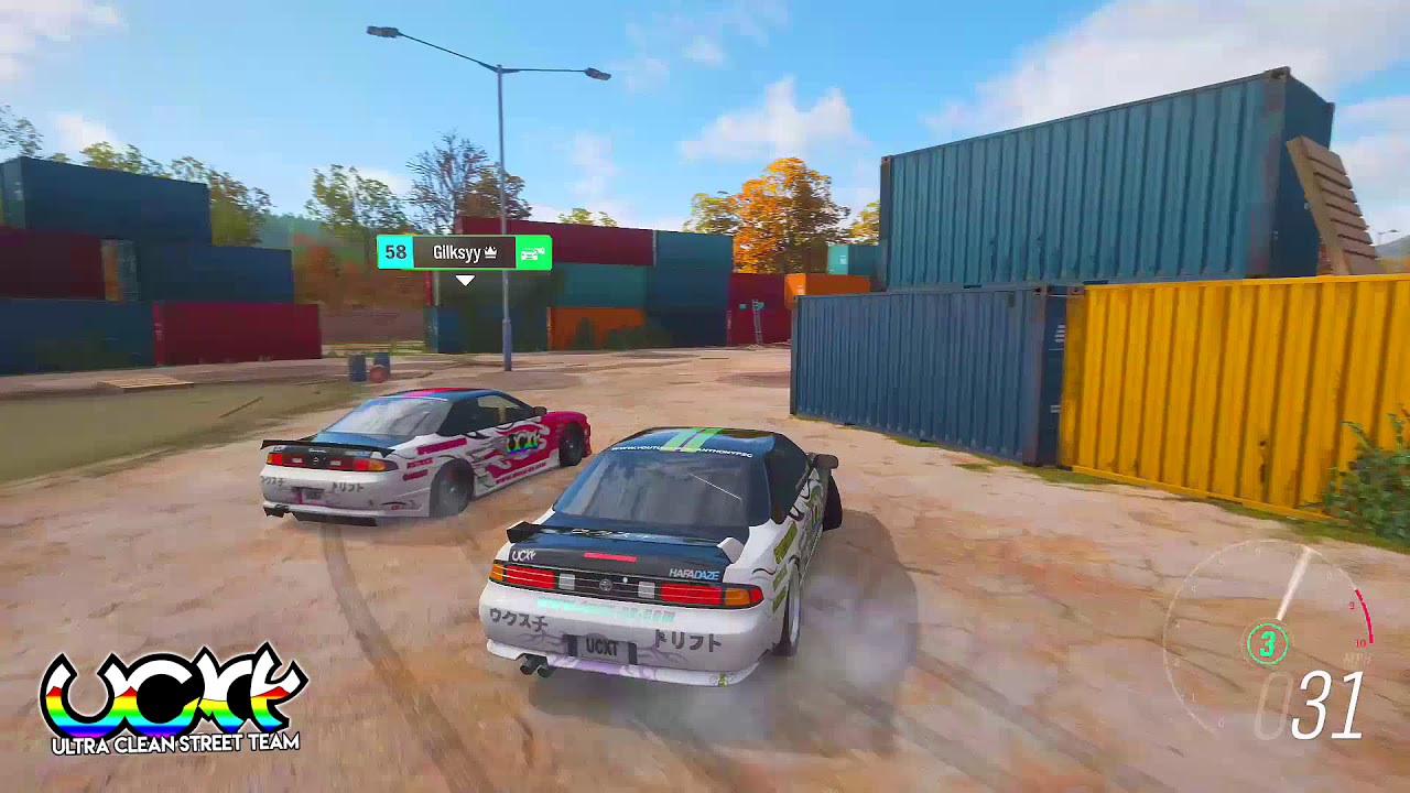 Forza Horizon 4 - Perfect Tandem Run at the UCXT Crate Section w/ Gilksyy