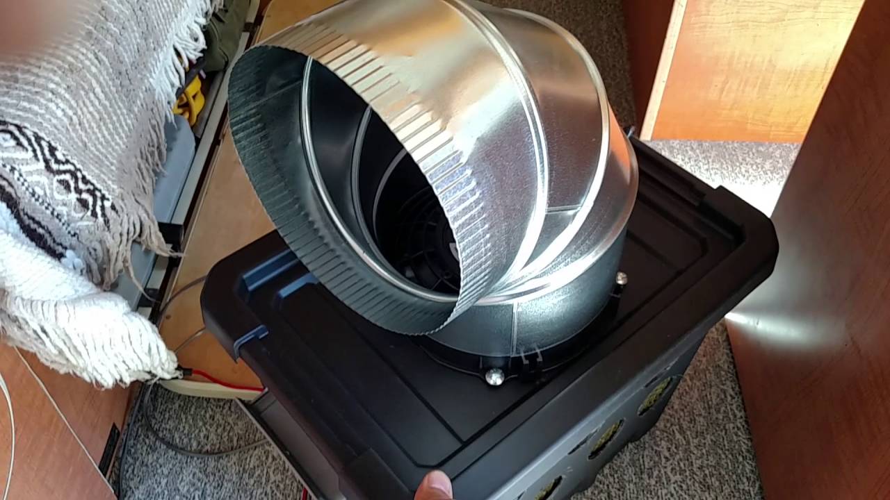 Homemade 12 volt DC air-conditioner - YouTube