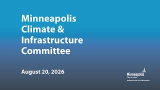 August 20, 2026 Climate & Infrastructure Committee