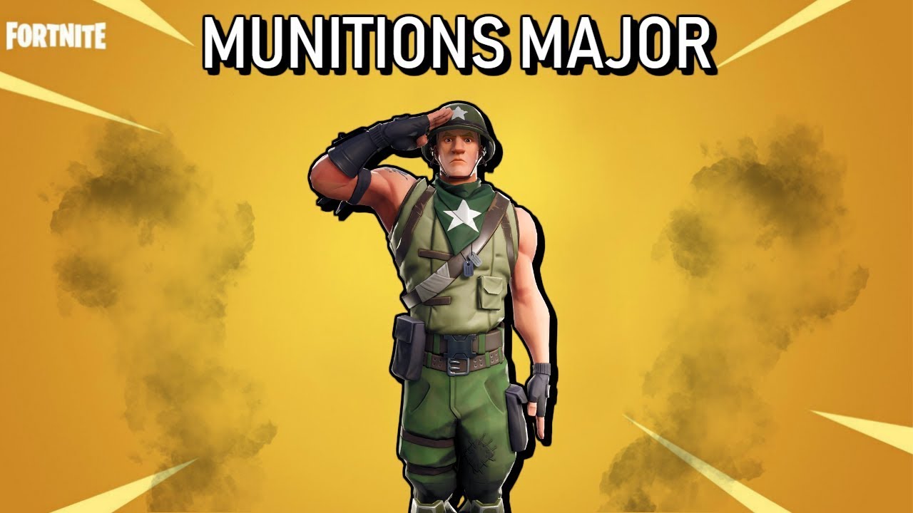 *NEW* "MUNITIONS MAJOR" SKIN COMING TO (FORTNITE BATTLE ROYALE)