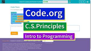 Information Looping and Random Numbers Lesson 9.5 Tutorial with Answers Code.org CS Principles Guide