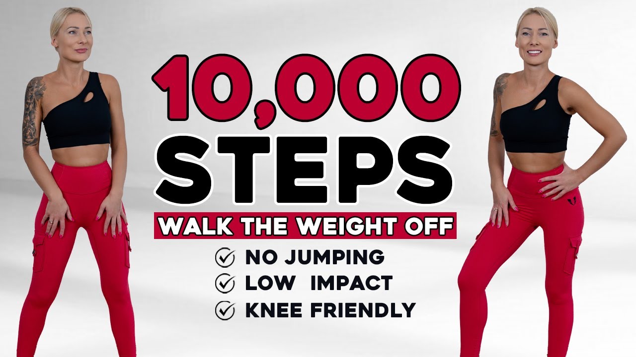 10000 STEPS WALKING WORKOUT | 10K Steps Challenge! 1 Hour Fat Burning Endurance Knee Friendly