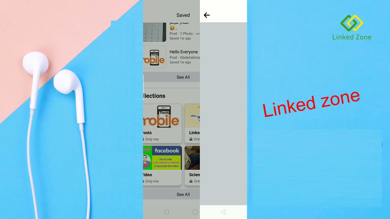 How to move saved posts or videos to another collection on facebook app