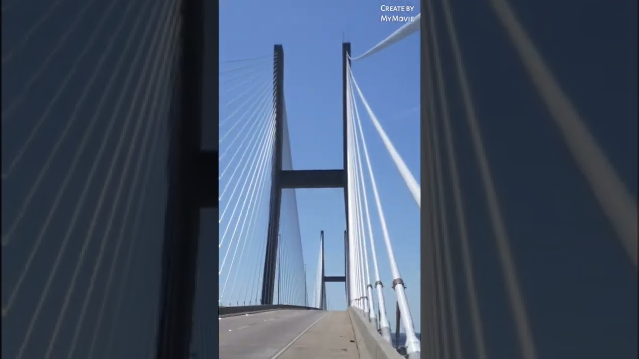 Walking the Sydney Lanier Bridge in Brunswick Georgia
