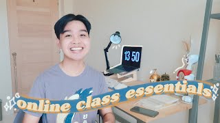 what i think are ONLINE CLASS ESSENTIALS after a year of doing it...