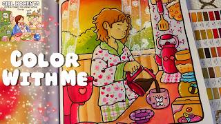 Color With Me 🌸| Girl Moments 2 by Coco Wyo using Ohuhu Markers | Relaxing coloring 🌻