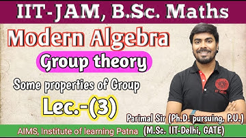 B.Sc.- (ll) | Modern Algebra | Lec(3) | by IITian Parimal Sir (Ph.D., M.Sc. IIT-Delhi, GATE)