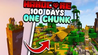 Surviving 100 Days on a ONE CHUNK in Minecraft Hardcore