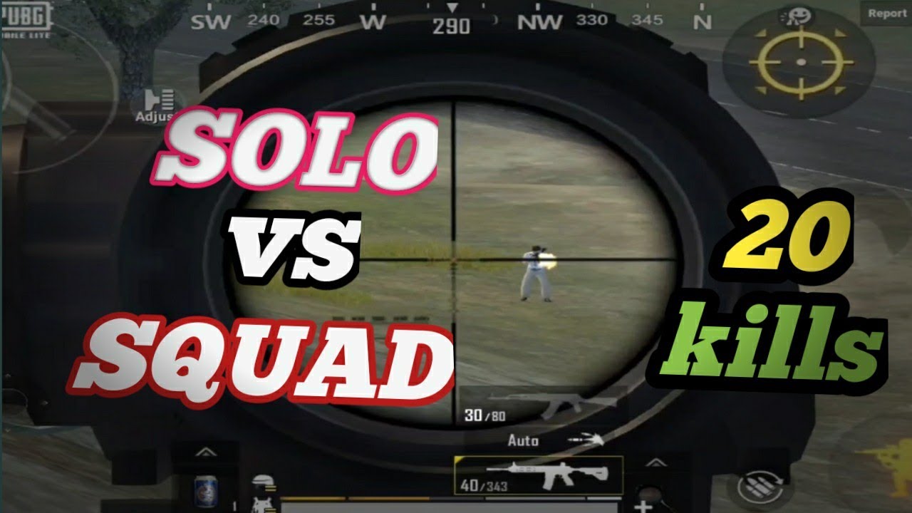 SOLO VS SQUAD || 20 kills pubg mobile || (pubgmobilelite) - YouTube