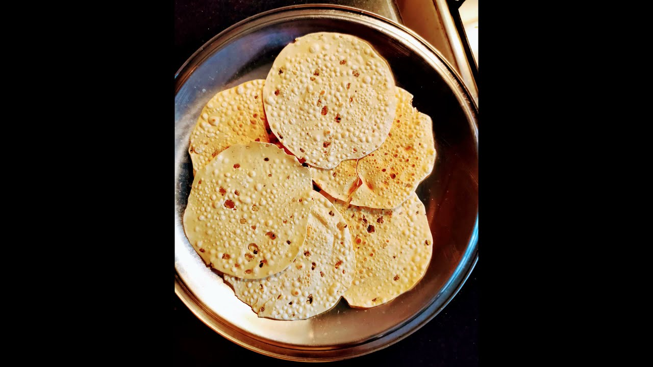 FRY PAPAD WITHOUT OIL IN 1 MINUTE/FRY PAPADAM WITHOUT OIL/BINA TEL KE
