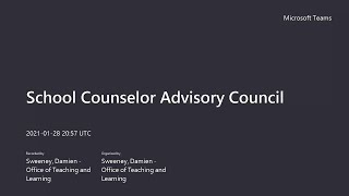 Details School Counselor Advisory Council Guide