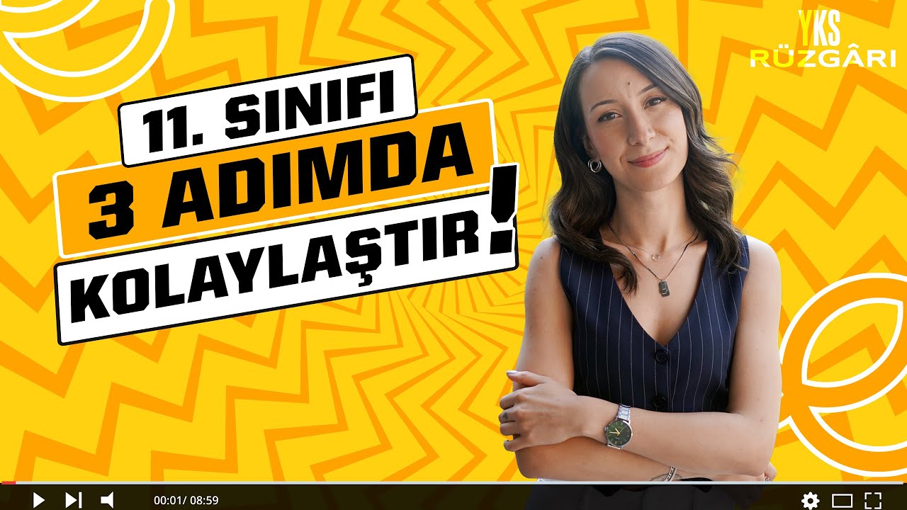 11. Sınıfı 3 Adımda Kolaylaştırmanı Sağlayacak Taktikler | Lise 3 Hazırlık | YKS Hazırlık