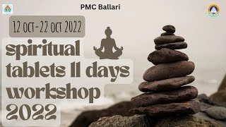 Spiritual tablets 11 Days workshop| Day 1| Smt. Veena Palthur | First 12 Tablets screenshot 2