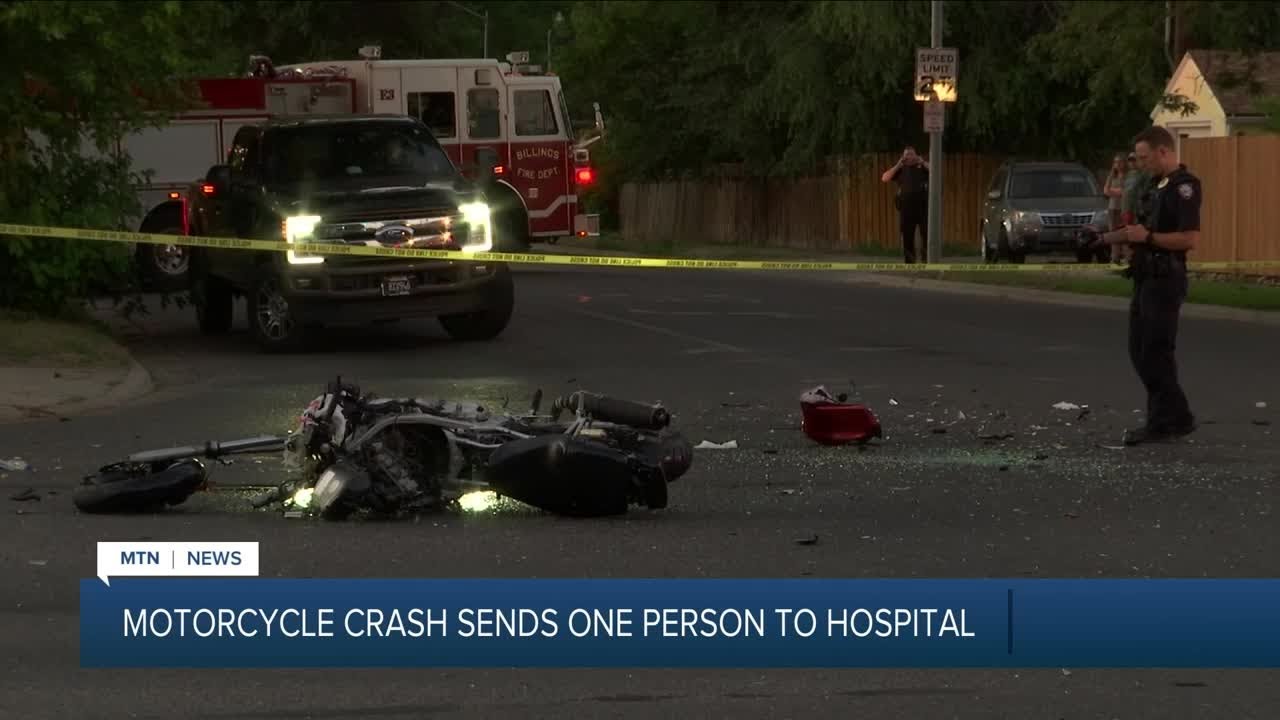 Motorcycle rider injured in Billings crash YouTube