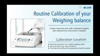 precision routine External Internal calibration