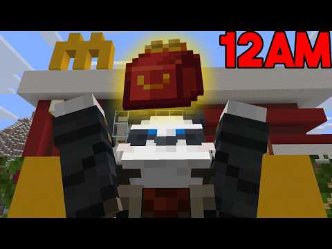 PLAYING MINECRAFT WHILE WAITING FOR MY MCDONALDS ORDER TO ARRIVE AT 12AM!!!!!!!!!!!!!