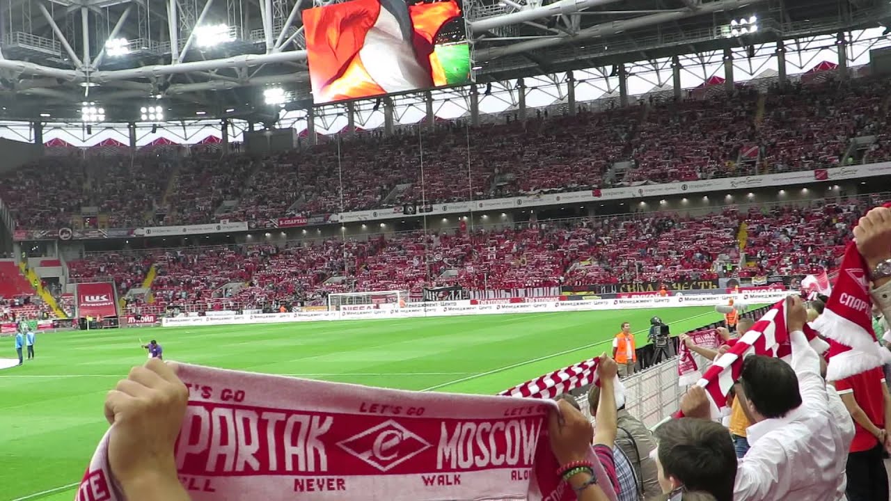 ФКСМ 1-0 Рубин Казань: Гимн Спартака - YouTube