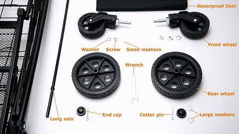 Assembly Instruction Video for Upgrade Middle Size Shopping Cart