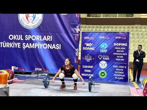 Yüsra DEMİRAĞ Okullar arası Türkiye Halter Şampiyonası Ünye 2026