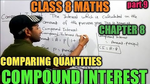 CLASS 8 MATHS ||COMPARING QUANTITIES ||COMPOUND INTEREST ||EXERCISE 8.3 ||CHAPTER 8 NCERT MATHS ||