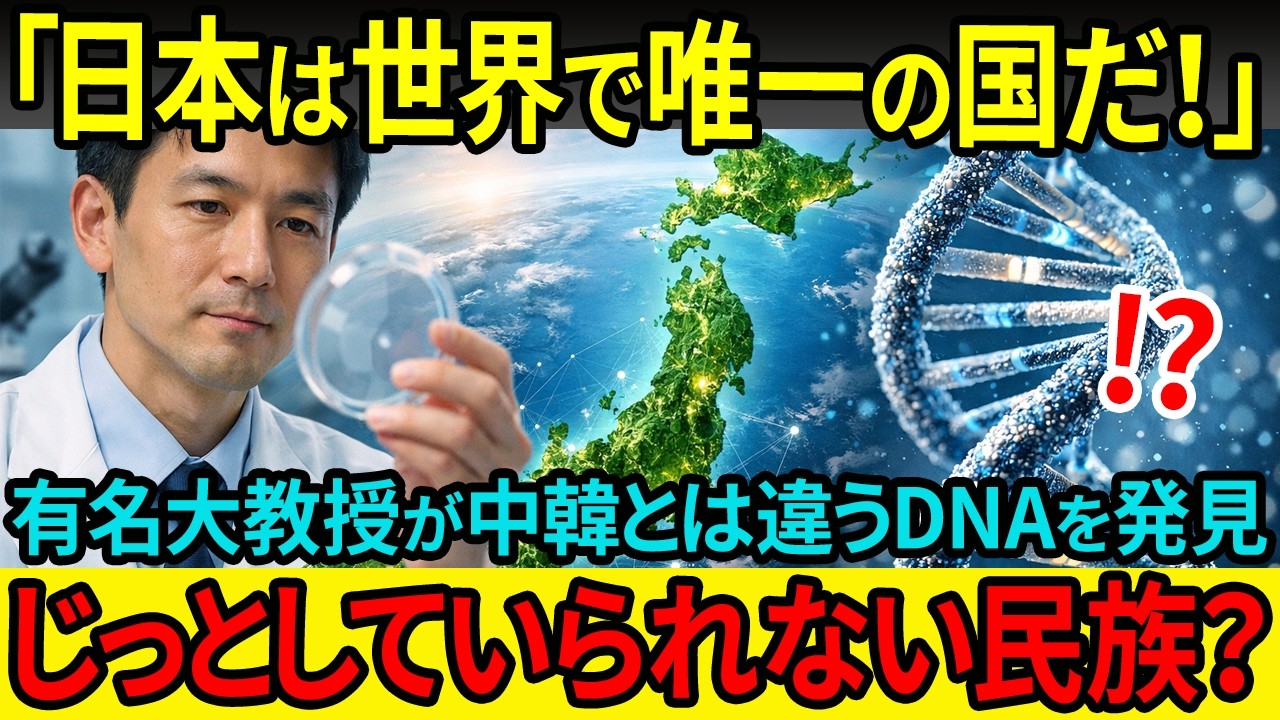【海外の反応】「日本人だけです」イギリスオックスフォード大学教授が35年の研究で存在を証明した『世界に存在しないDNA』