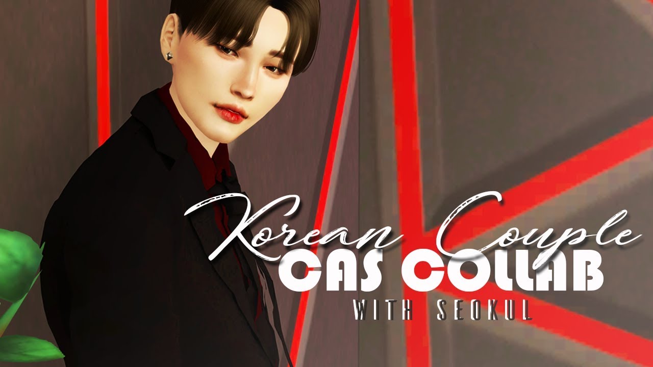 Korean Couple CAS Collab with seokul + CC List & Download | The Sims 4 ...