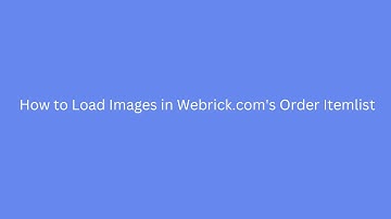 Steps to Load Images In Webrick.com