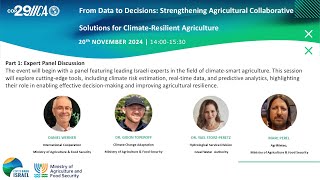 COP29- 34 From Data to Decisions: Strengthening Solutions for Climate-Resilient Agriculture NOV 20