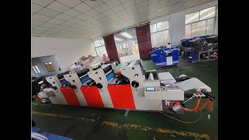 NEW&SMART ROLL TO ROLL 4 COLORS OFFSET PRINTING MACHINE 470X480MM WITH UV&INFRARED LAMP ZR470R4C-UV