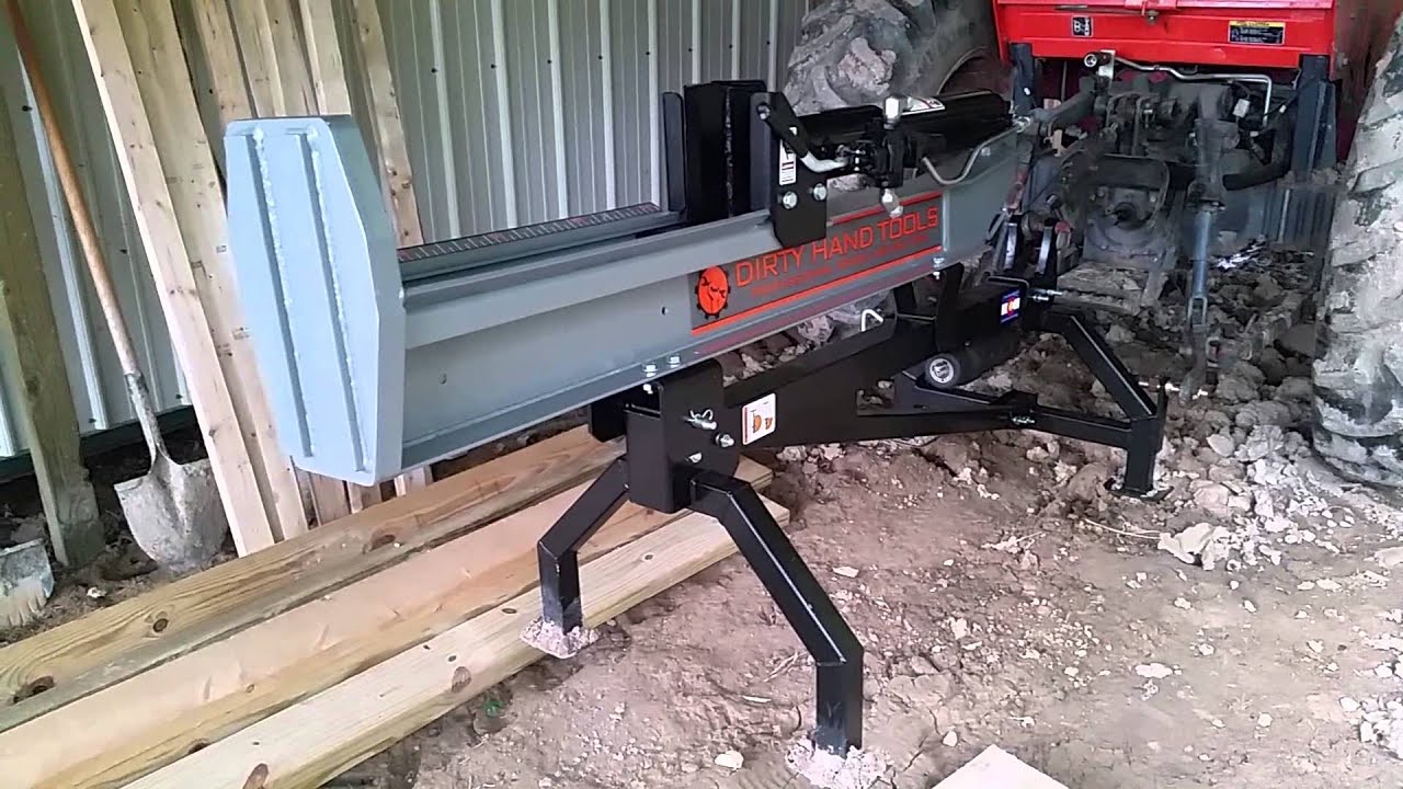 Dirty hand tool log splitter not going down YouTube