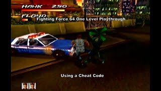 Fighting Force 64 (Invincible) Short Playthrough using a N64 Cheat Code :D #Nintendo64 #Nintendo