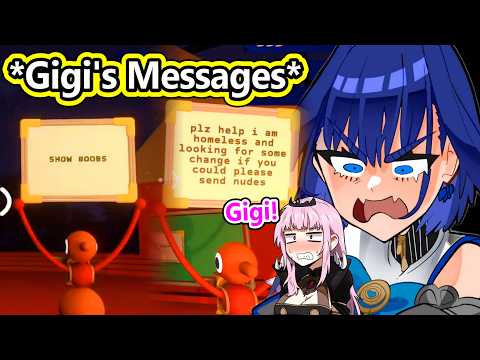 Kronii Reaction to Gigi's White Board Messages...